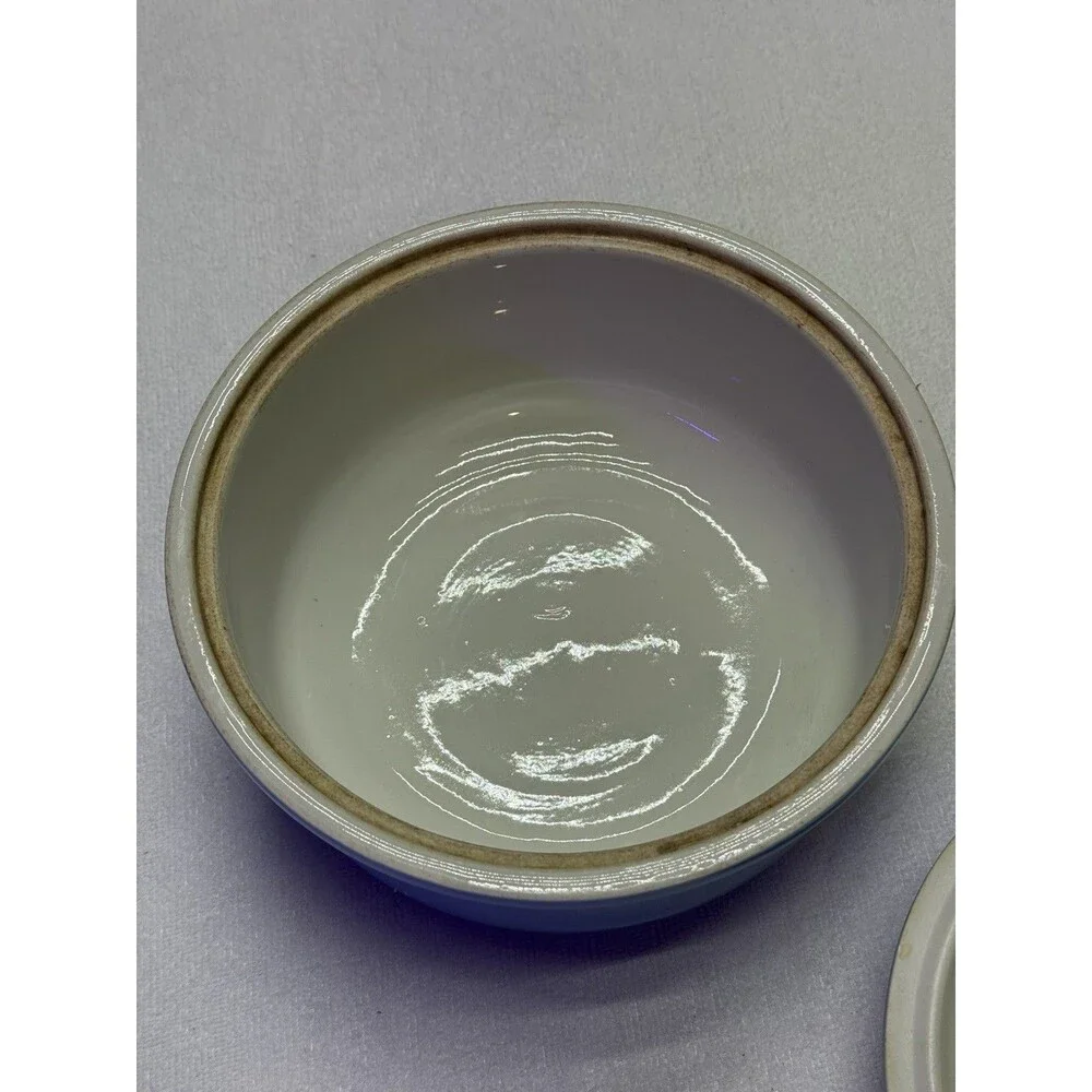 Hall China Co. Mary Dunbar Blue Rose Casserole Superior Quality Kitchenware USA